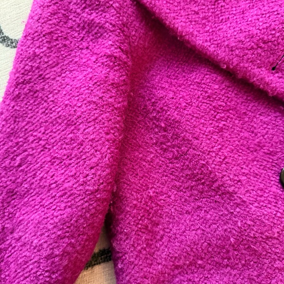 Ann Taylor Magenta Fuchsia Double Breasted Coat Size XS - Picture 4 of 6